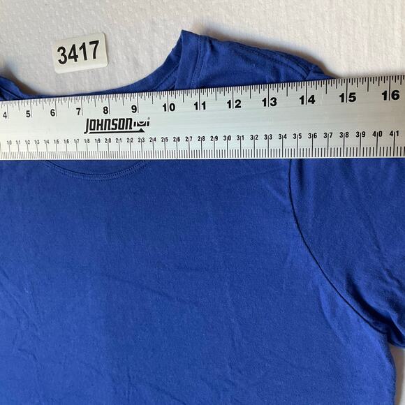 Champion Women Short Sleeve Crewneck T-shirt Size M, Solid Blue - Picture 2 of 6